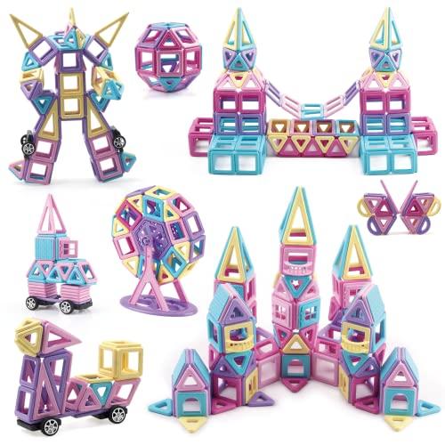 AMYCOOL Magnetic Blocks, 162 PCS, Classic Magnetic Toy, Block Lab, Educational DIY Toy, Develops Creativity, Magnetic Toy, Elementary School Student,