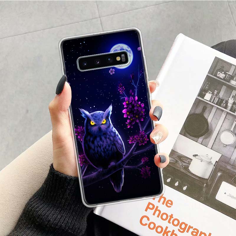 Animal Owl Phone Case For Samsung Galaxy S26 Ultra S23 S24 S25 Edge S20 FE S21 S22 Plus Soft Print Shell Cover Fundas Galaxy S23