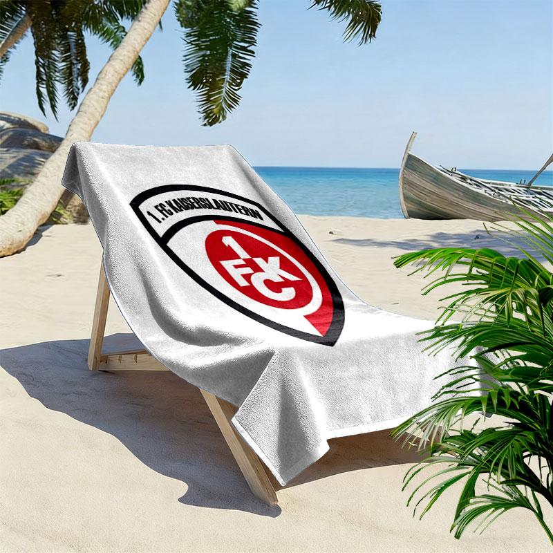 Kaiserslautern logo Beach Towel, Large Soft Quick Dry Towel for Beach Camping Swimming