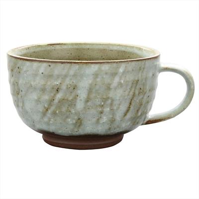 Ichikyu Mino Ware Handmade Texture Soup Cup Ceramic Bowl Plate Flour Tataki Diameter Approximately 11cm X Height Capacity Approximately 320ml Soup Mug