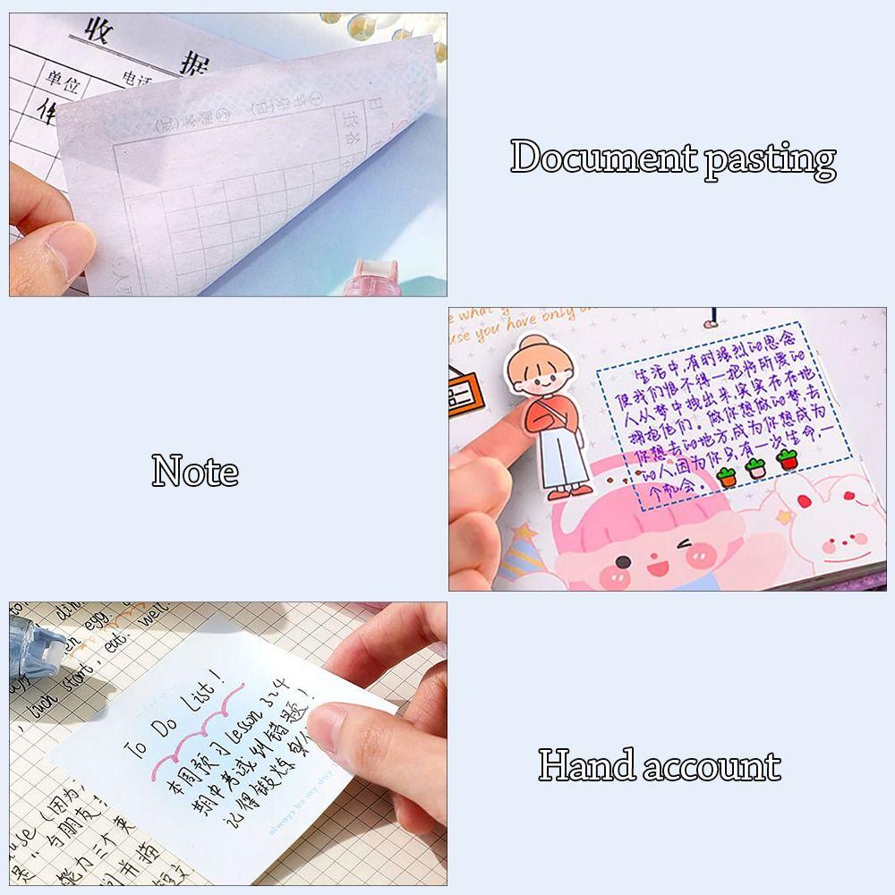 Eraserable Dispensing Glue Correction Belt Type Double-Sided Glue Cute Dispensing Pen  for Students