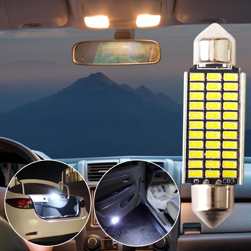 Car Dome Lights, LED Dome Bulb, Double Chip Car Roof LED 41mm -