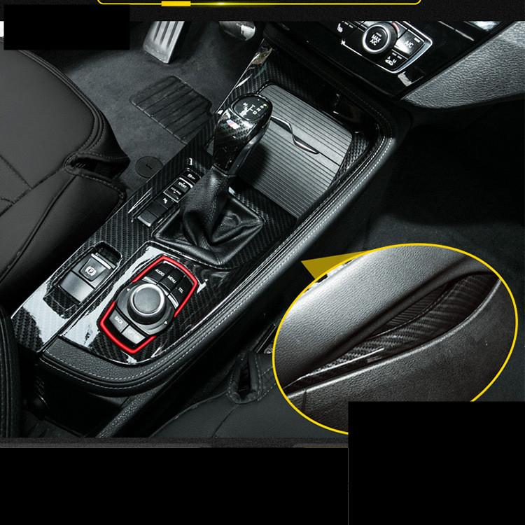 Car Central Control Gear Panel Cover Multimedia Panel Frame Side Trim Decoration Protection Fit For BMW X1 F48 X2 F47 2016-2022