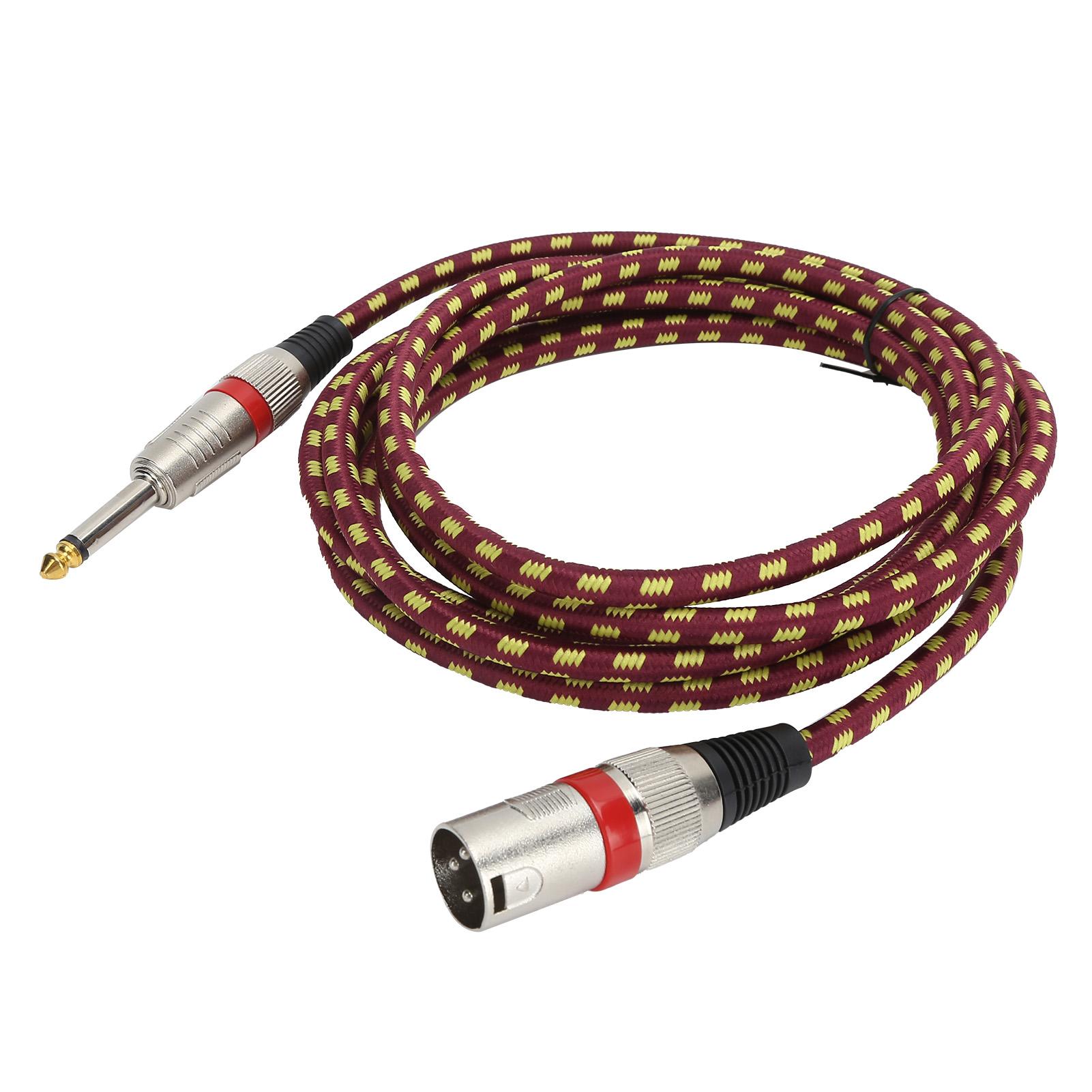 

JORINDO XLR на 14 дюймов 6,35 мм штекерный кабель сбалансированный сигнальный соединительный микрофонный шнур JD6012