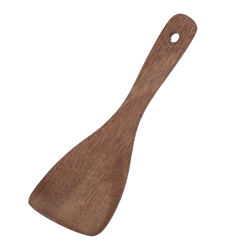 Kitchen Cooking Tool Shovel Wooden Spatula Fried Rice Turner Utensils (Bevel)