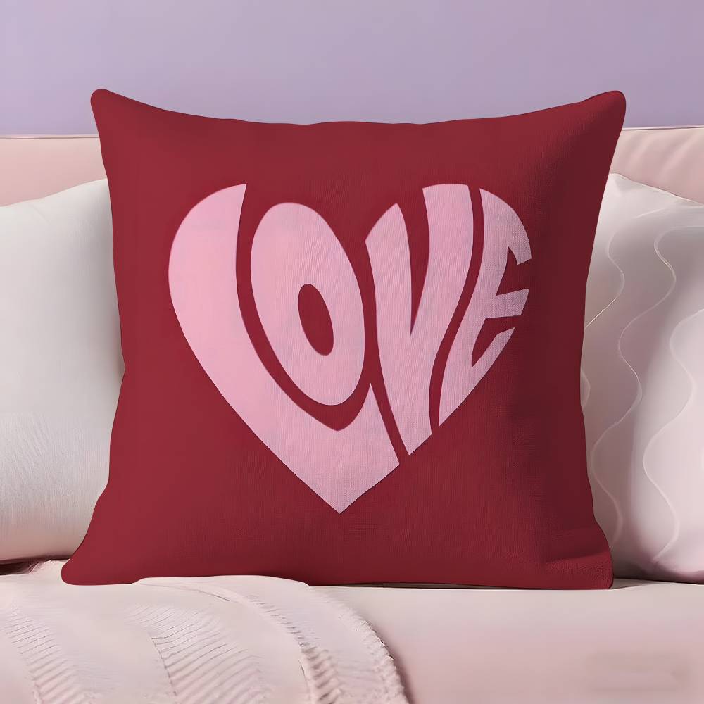 ART H-heart S-shape Pillow Case Ultra Soft Skin Friendly Fabric Cloud Like Comfort & Concealed Zipper