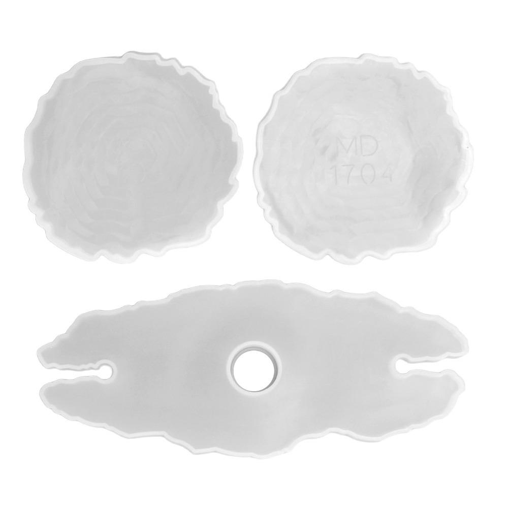 

3pcs Silicone Resin Silicone Mould Irregular Shape Coaster Mould DIY Resin Mould DIY Crafting