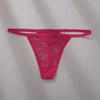 Women Panties Lace Butt-uncovered Perspective Flower Embroidery Underwear Spaghetti Strap Hollow Out Low Waist Triangle Shape