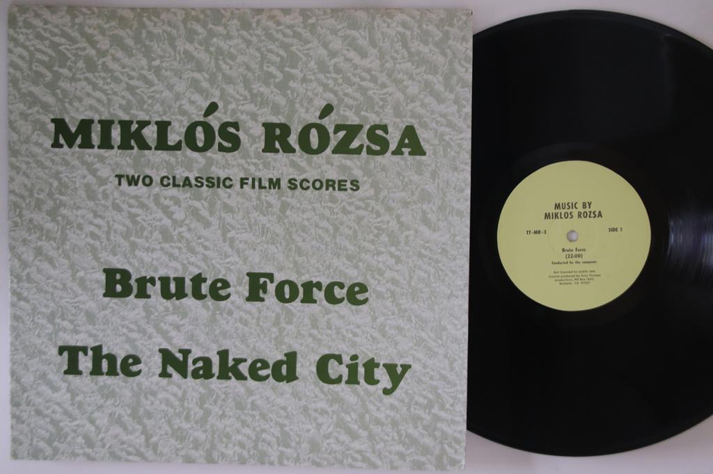 LP Record MIKLOS ROZSA - Brute Force / The Naked City ( Film TTMR3 TONY THOMAS PRO US Soundtracks & Musicals Used