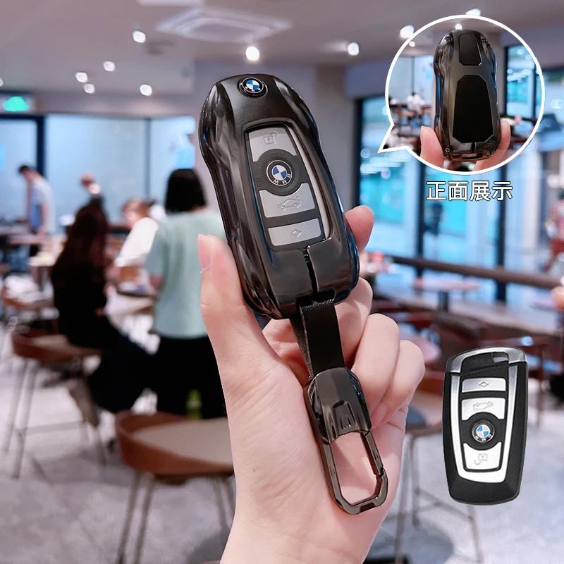 Car Remote Key Case Cover Shell Fob For BMW X1 U11 G70 7 Series 320i X3 X5 X7 i7 G07 LCI iX G09 XM U06 G81 M3 2023 2024 ussh51