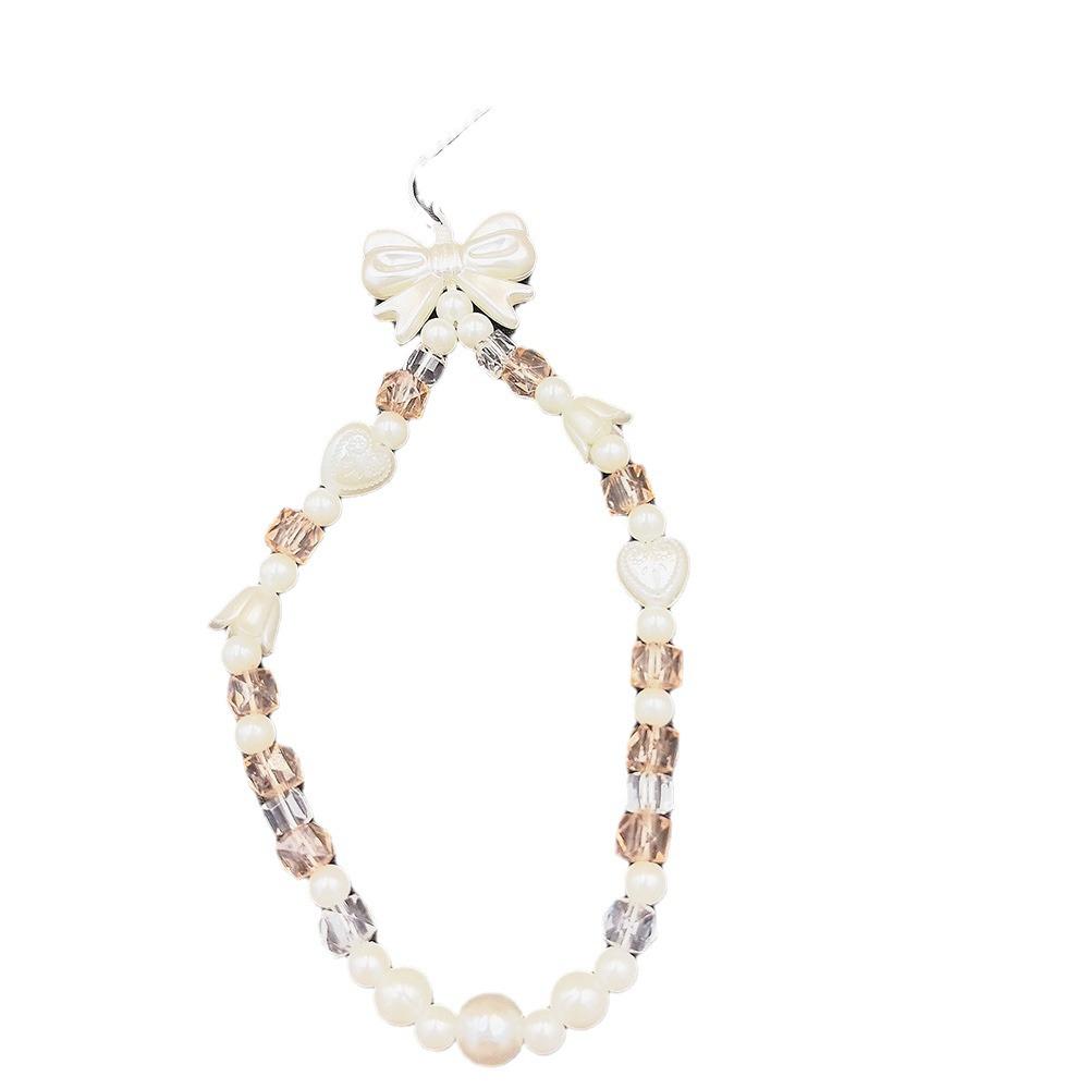 Butterfly Bead Necklace: Stylish Short Lanyard for Female Bag Accessory