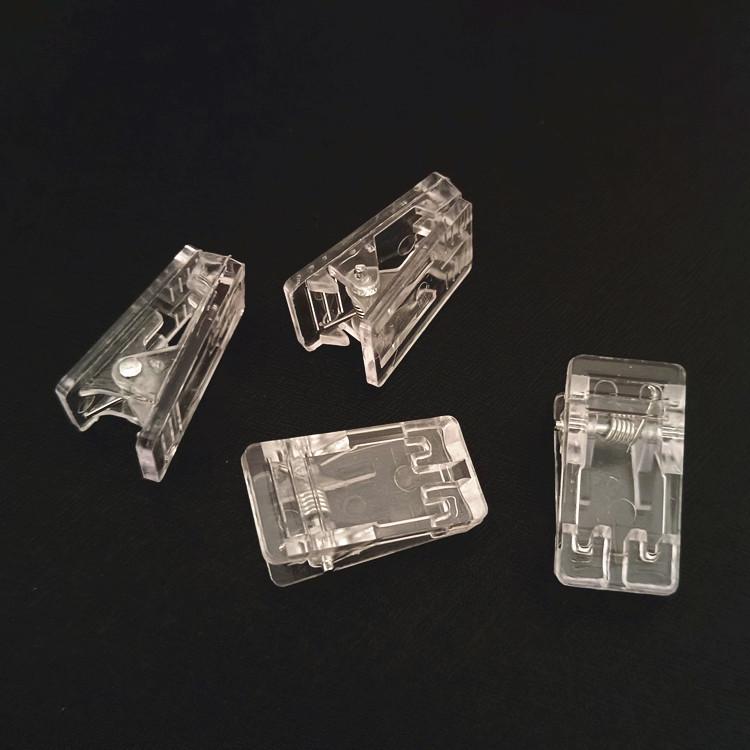 

Transparent Acrylic Badge Card Holder with Clip