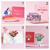 Up Mom Floral Bouquet Happy Mother's Day Invitation Card Greeting Cards Mothers Day Cards Postcard
