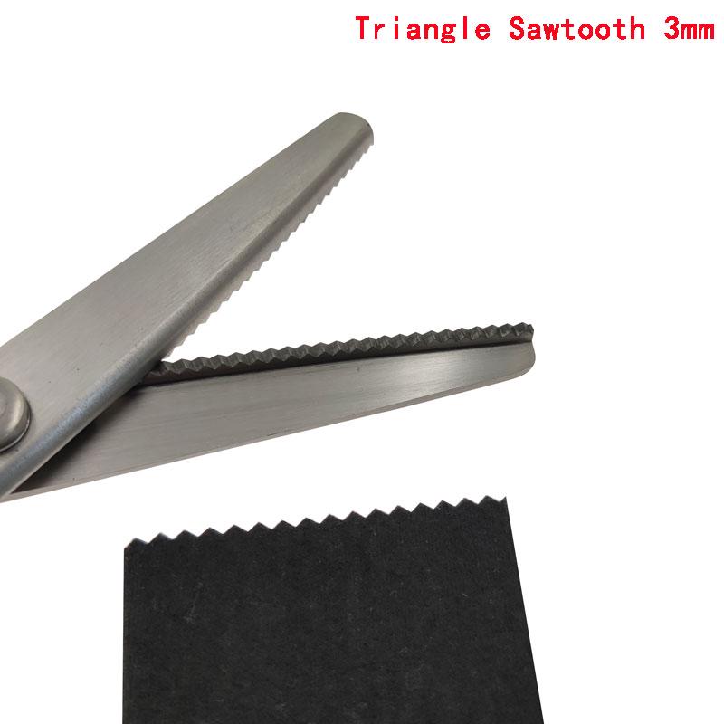 Nożyczki krawieckie ze stali wysokowęglowej z uchwytem z tworzywa sztucznego do szycia 23,5 cm zygzakowate, ręcznie robione, nożyczki do krojenia tkanin, nożyczki ząbkowane