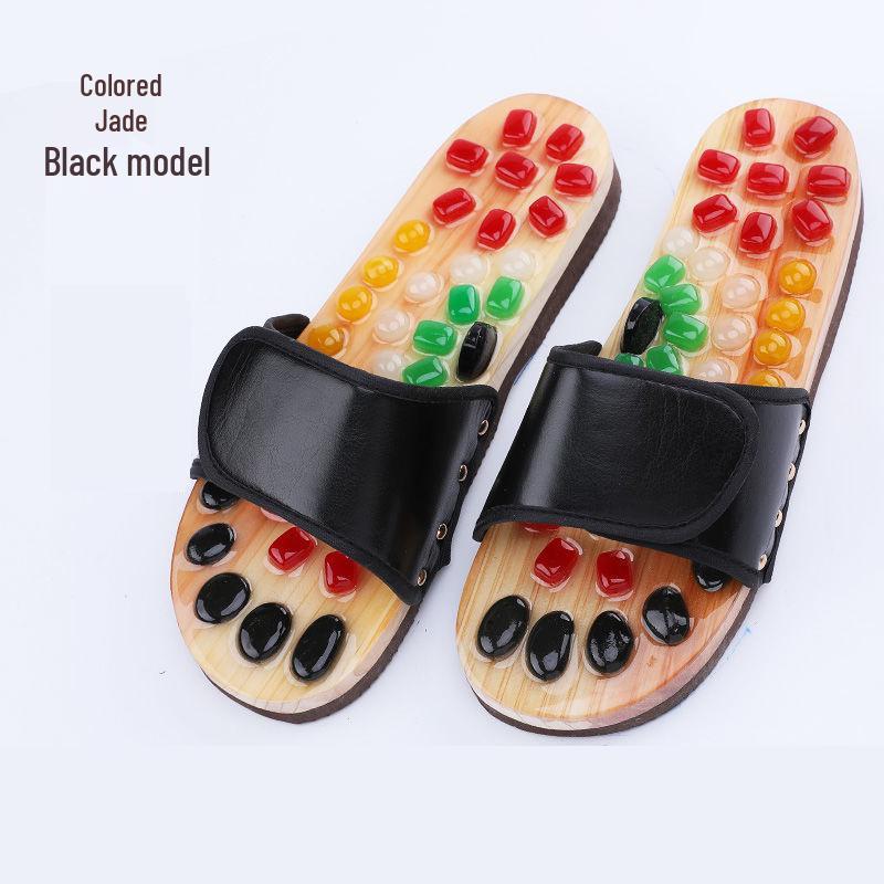 Acupressure Pebble Foot Massage Slippers for Men & Women, Non-Slip Indoor Shoes, Summer Use