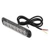 4Pcs 12-24V Car 6 LED Flash Strobe Emergency Warning Light Grille Flashing Yellow