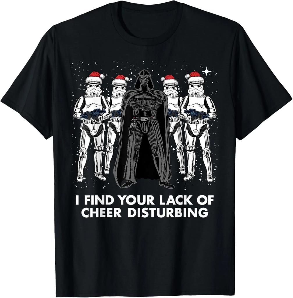 Star Wars Vader Trooper Lack Cheer Christmas Graphic T- Shirt T- Shirt