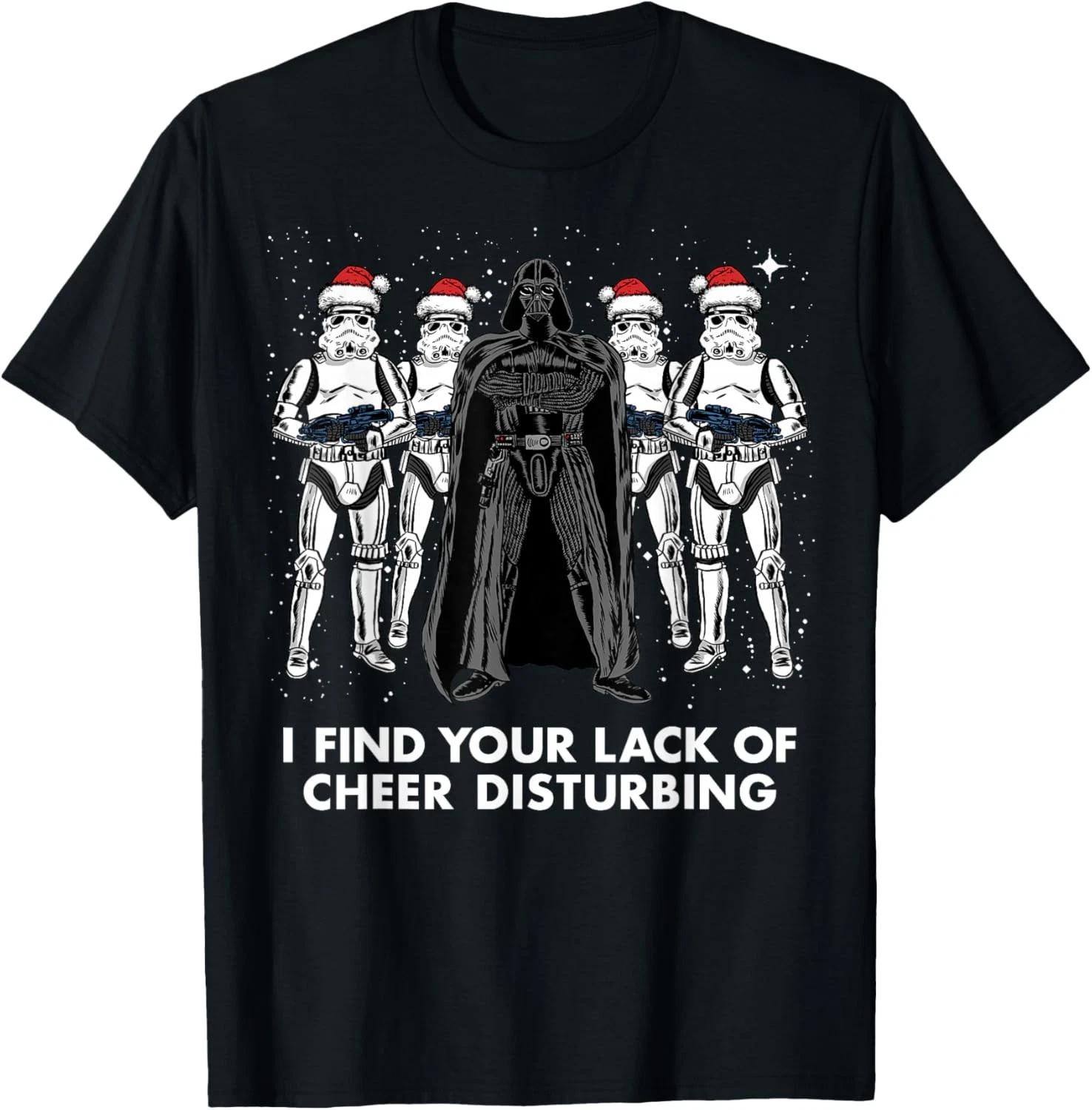 Star Wars Vader Trooper Lack Cheer Christmas Graphic T- Shirt T- Shirt 3XL