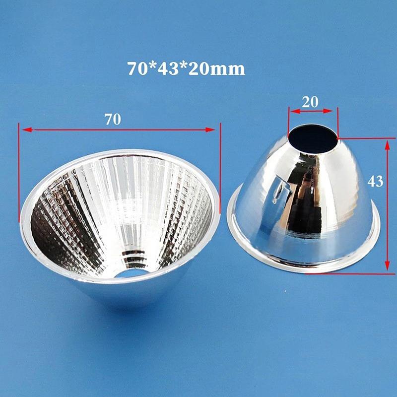 1 Piece 20-126Mm 15-120 Degree Lampshade Reflective Bowl For Diy Light Optical Led Aluminium Reflector Cup For Cob Lamp Bead