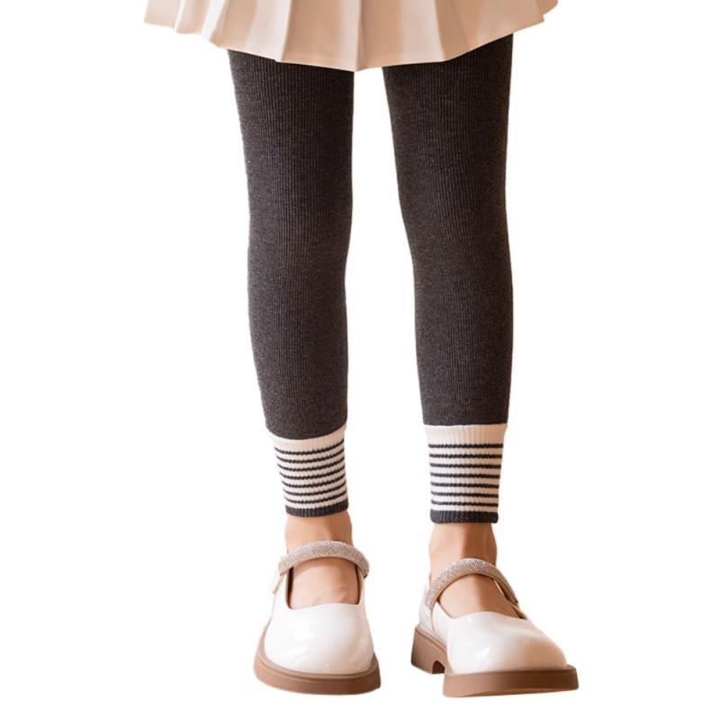 

Детские леггинсы для девочек, толстые флисовые теплые штаны, плотные и эластичные детские леггинсы XL