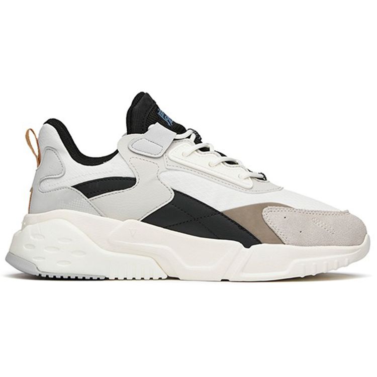 ANTA Men's Xingfeng Retro Chunky Dad Shoes Off White Grey Brown 112148808-1
