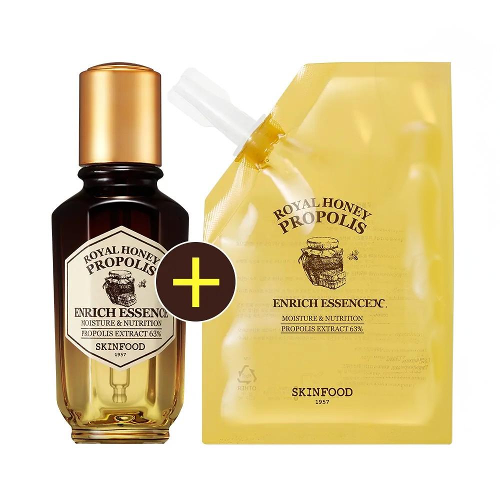 SKINFOOD Royal Honey Propolis Enrich Эссенция Восполняющая Special Set 50 мл + 50 мл