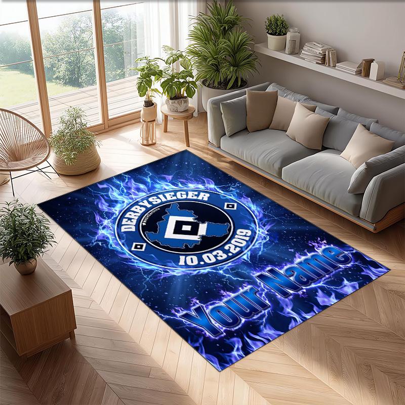Tappeto in Velluto di Cristallo Stampato Hamburger SV Tappeto Antiscivolo in Velluto di Cristallo Per Divano Camera da Letto Decorazione Interna per la Casa