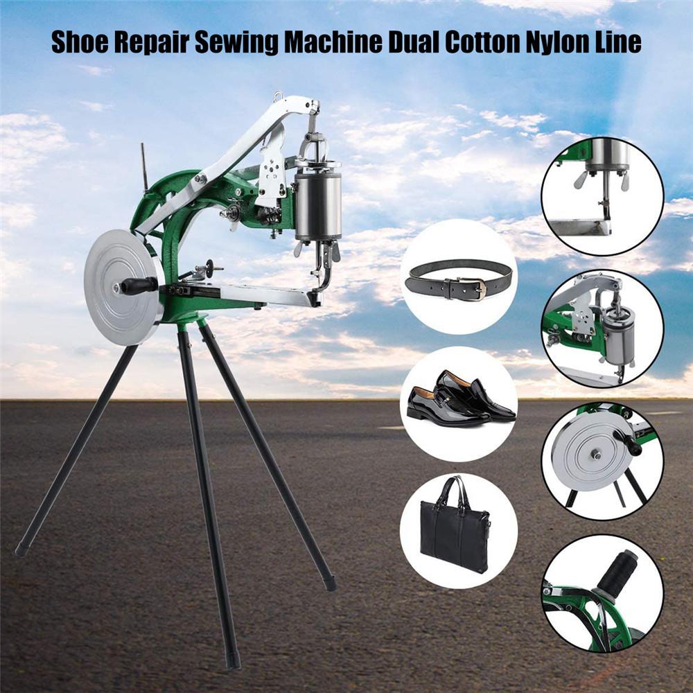 Industrial Shoe Repair Machine Cobbler Manual Shoe Mending Machine Dual Cotton Nylon Line Shoe Sewing Machine