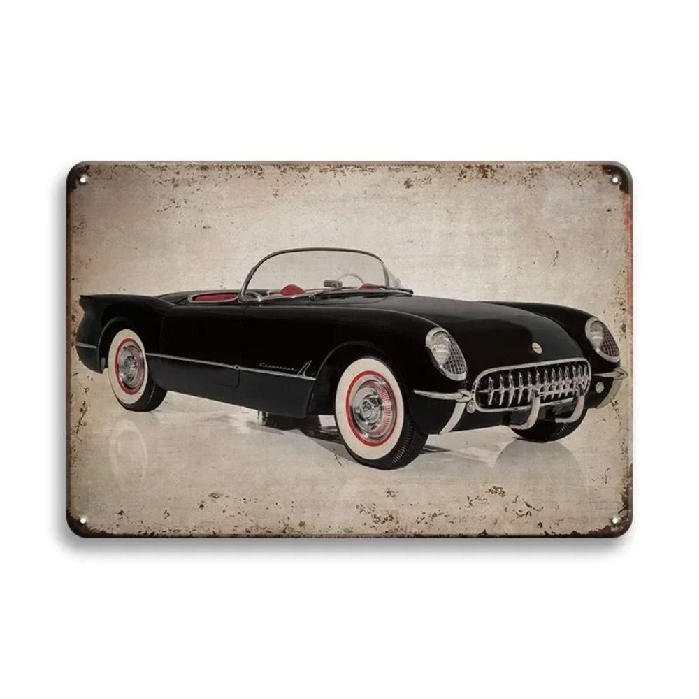 Cartello Murale in Metallo Bar Garage, Placca Decorazione Interni Auto 20x30cm