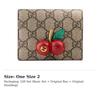 GUCCI GG Supreme Card Case Wallet With Cherries In GG Supreme 476050-K9GXT-8694