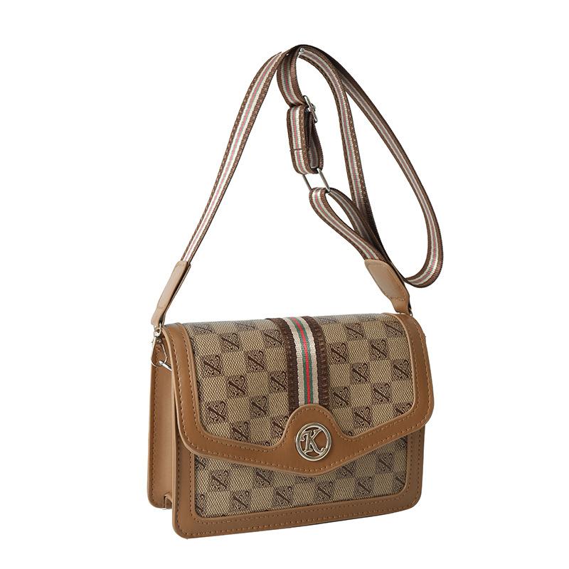 New fashion trend women's shoulder messenger bag versatile retro small square bag niche women's bag