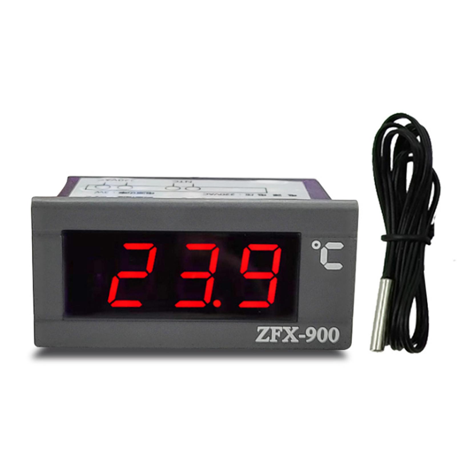 

ZFX-900 Embedded Temperature Meter Intelligent Digital Temperature Display Panel for Refrigerator Deepfreeze Cold Closet ZFX-900