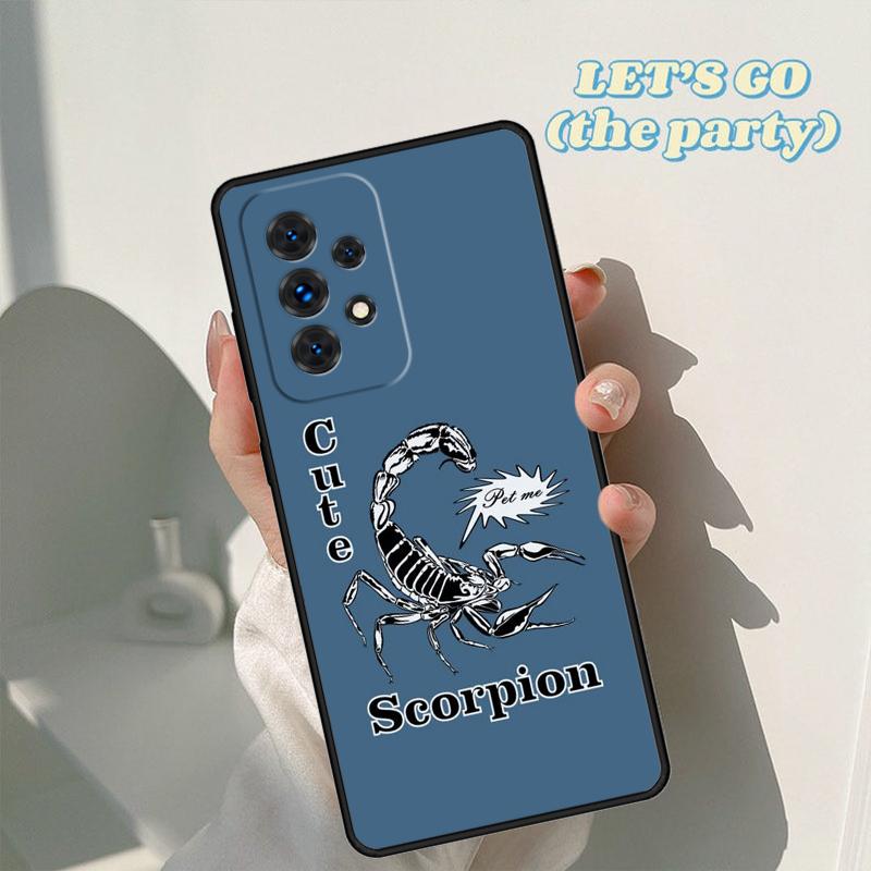 Scorpion phone case For Samsung Galaxy A42 A31 A40 A51 A71 A32 A80 A91 A52 A72 A73 A20e A21S A50 A70 A11 A12 Cover