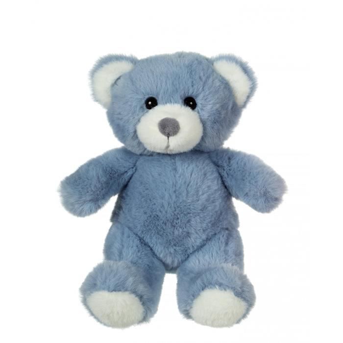 Peluche - Ours Trendy bleu jeans, l'ours à câliner, 15 cm