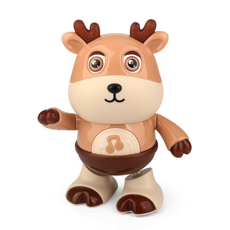Zabawka Tańcząca Krowa - Elektryczna Muzyczna Pluszowa Krowa z Zabawnymi Piosenkami i Ruchami, Zabawki Interaktywne dla Niemowląt, Śliczny Maluch Świąteczny G