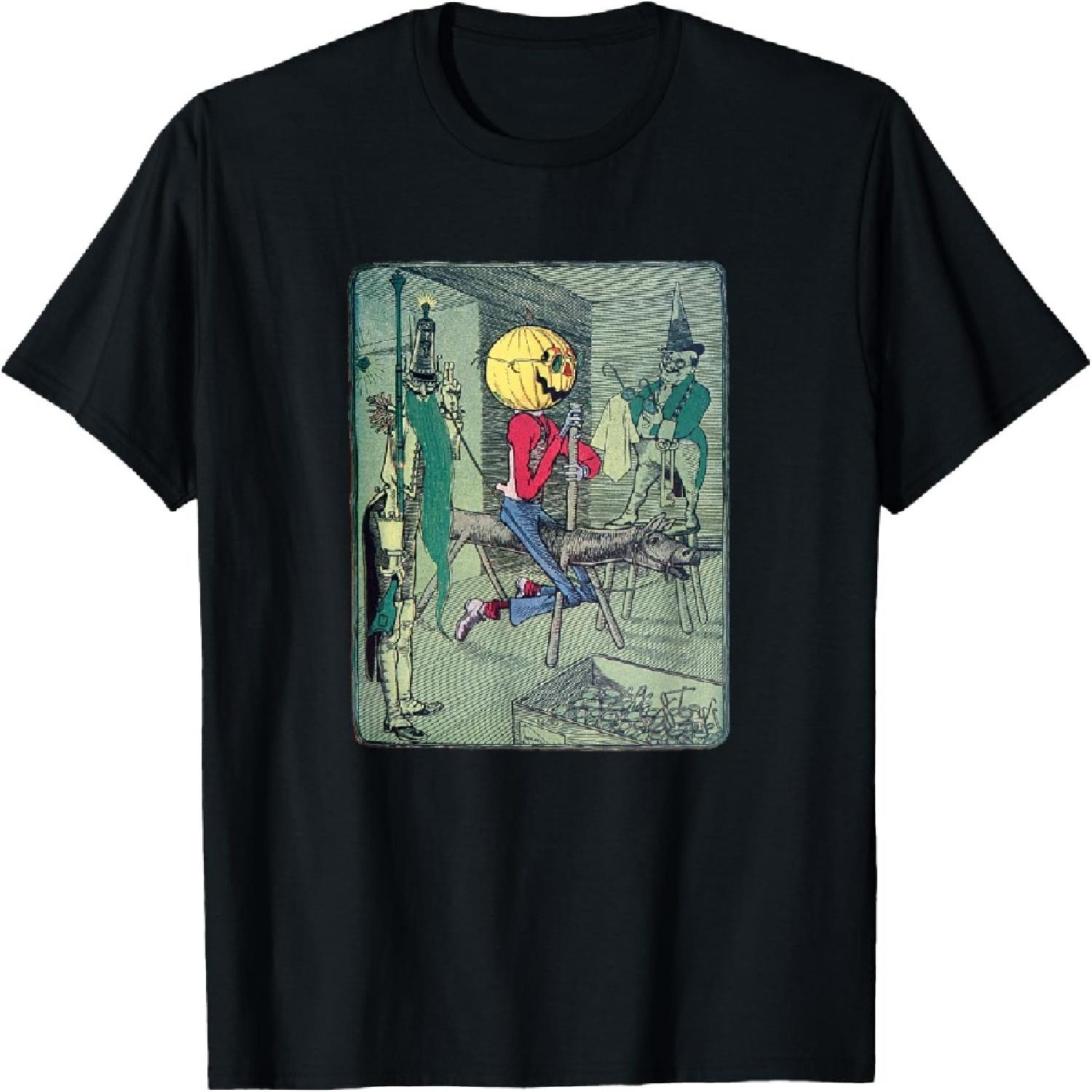 Jack Pumpkinhead & The Sawhorse Arrive in the Emerald City T-Shirt S