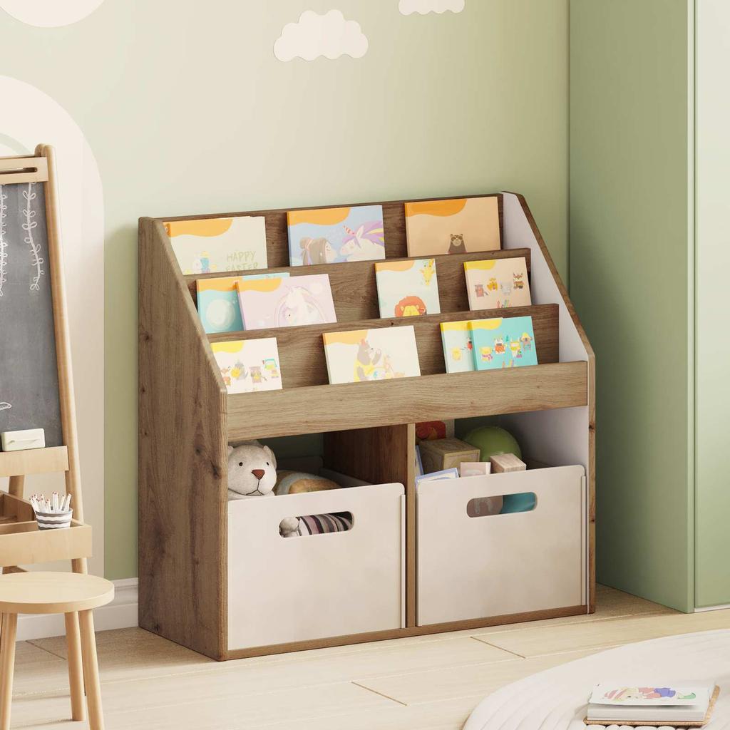 Kids Shelf Artisan Oak 72.5 x 29.5 x 69 cm Particleboard