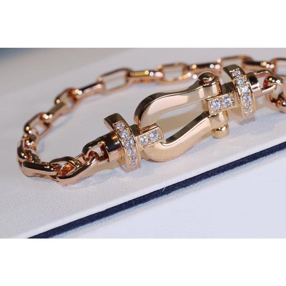 CNC Diamond-encrusted Bracelet V Gold-plated Mi