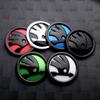 2026 Hot 80/90/100mm Car Front Rear Emblem Decoration Sticker Accessories For Skoda Yeti Octavia 2 3 A5 Fabia Kodiaq Rapid Karoq
