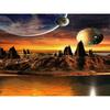 5D Diamond Painting Space 5D DIY Diamond Embroidery Cross Stitch Landscape River Mosaic Craft Kit Home Decor