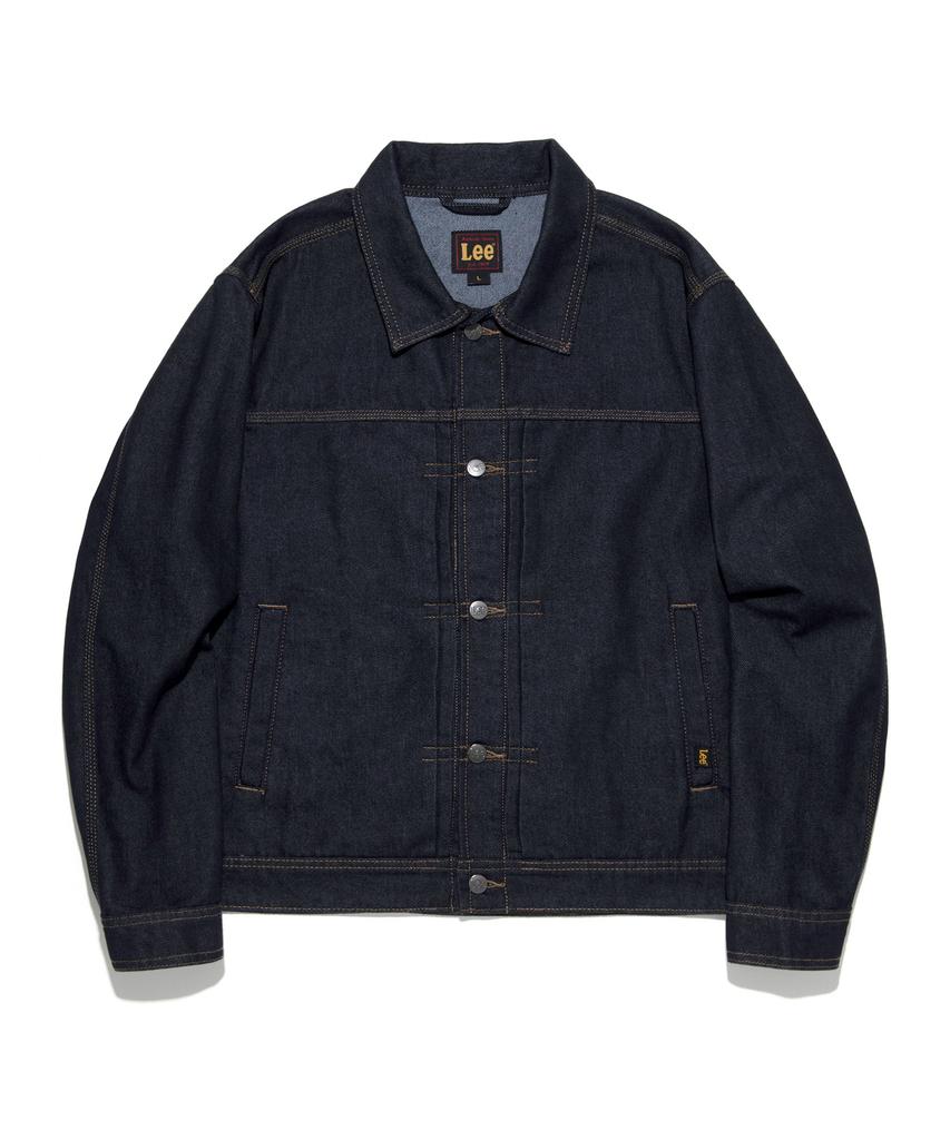 Lee [101-J] Non-Faded Cowboy Denim Jacket Indigo Raw