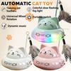 Dynamic Music Interactive Cat Toy Car, 360° Rotating Automatic Cat Toy Ball with Colorful Slow-Flash LED Lights, Pet Toy