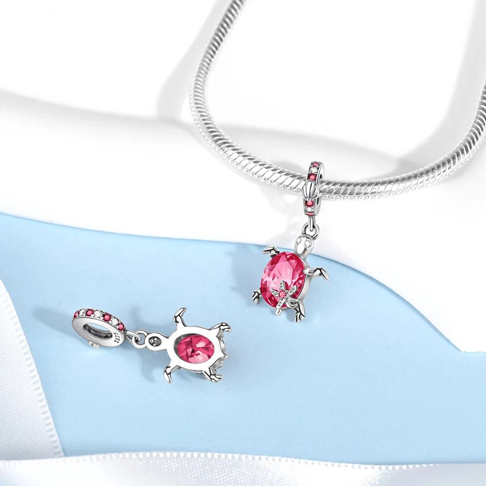 Kupfer Krabben Ozean Serie Blaue Schildkröte Seestern Muschel Passen Original Armband Charms Für Frauen DIY Feinschmuck Geschenke