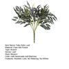 Artificial Salix Leaf 5 Forks Realistic Greenery Flexible Stems No Watering Maintenance Faux Plant Home Decor
