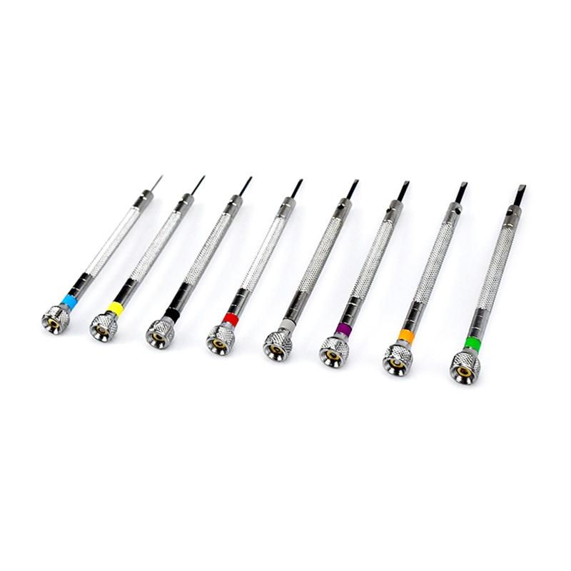 13 Pcs Watch Screwdriver Set Micro- Precision Jewelry Screwdriver 0.6-2.0mm Carbon Steel for Watch Repair Jewelry Work