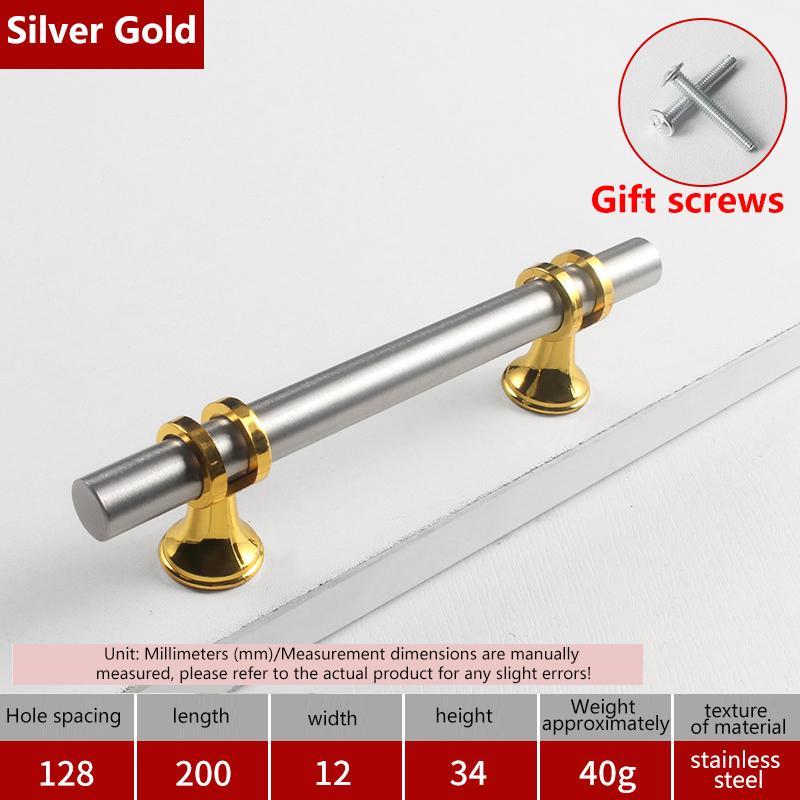 Modern Black Gold Cabinet Handles - Solid Drawer Knobs For Kitchen Furniture With Zinc Alloy Material