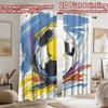 2D flat Photography Backdrop Scene Tapestry Colorful Soccer Ball 100% Polyester Festive Holiday for Suitable for parties and