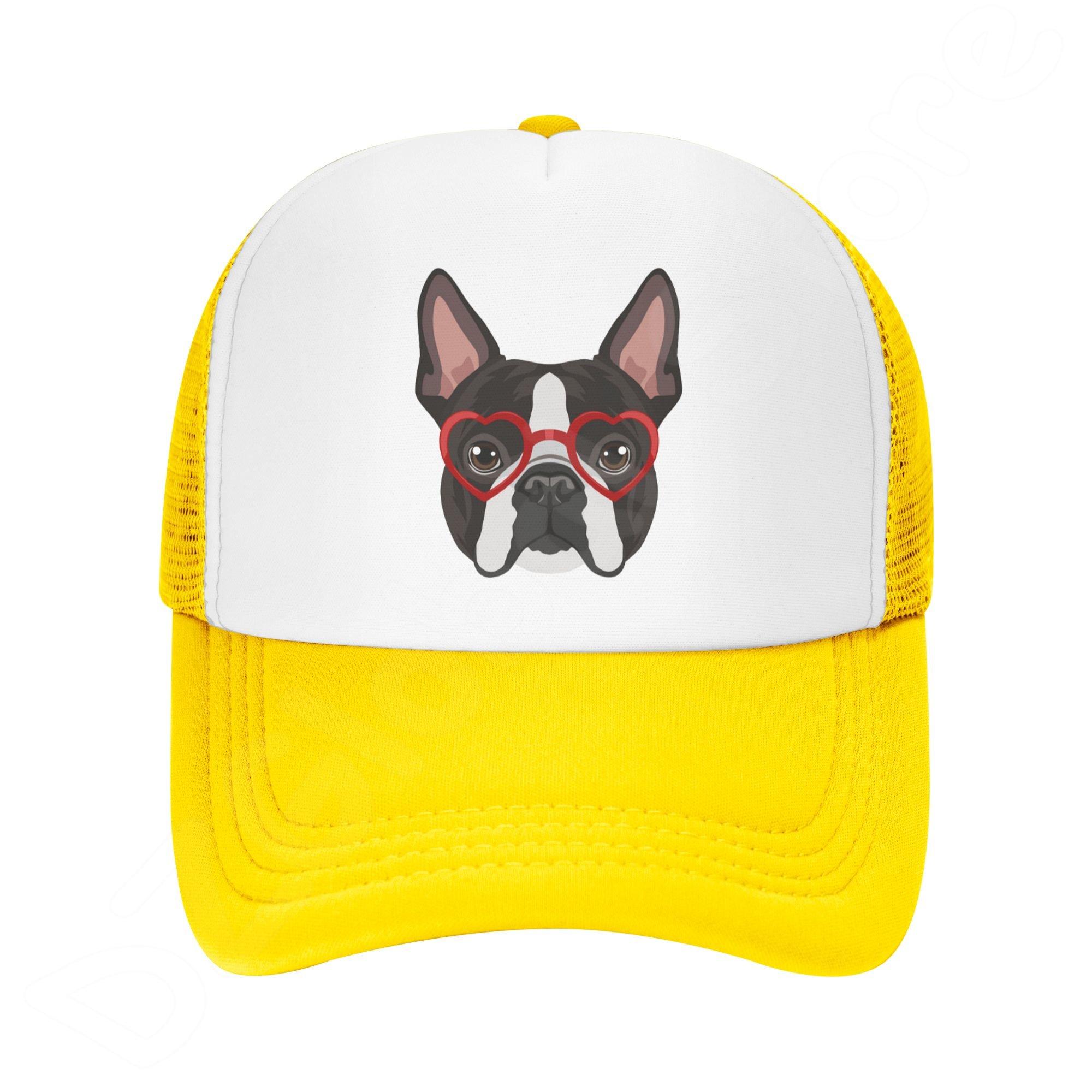 

Джинсовая кепка Бостон-терьер, бейсбольная кепка для папы, классическая стираная кепка из 100% хлопка, регулируемая повседневная спортивная шляпа унисекс для женщин One Size