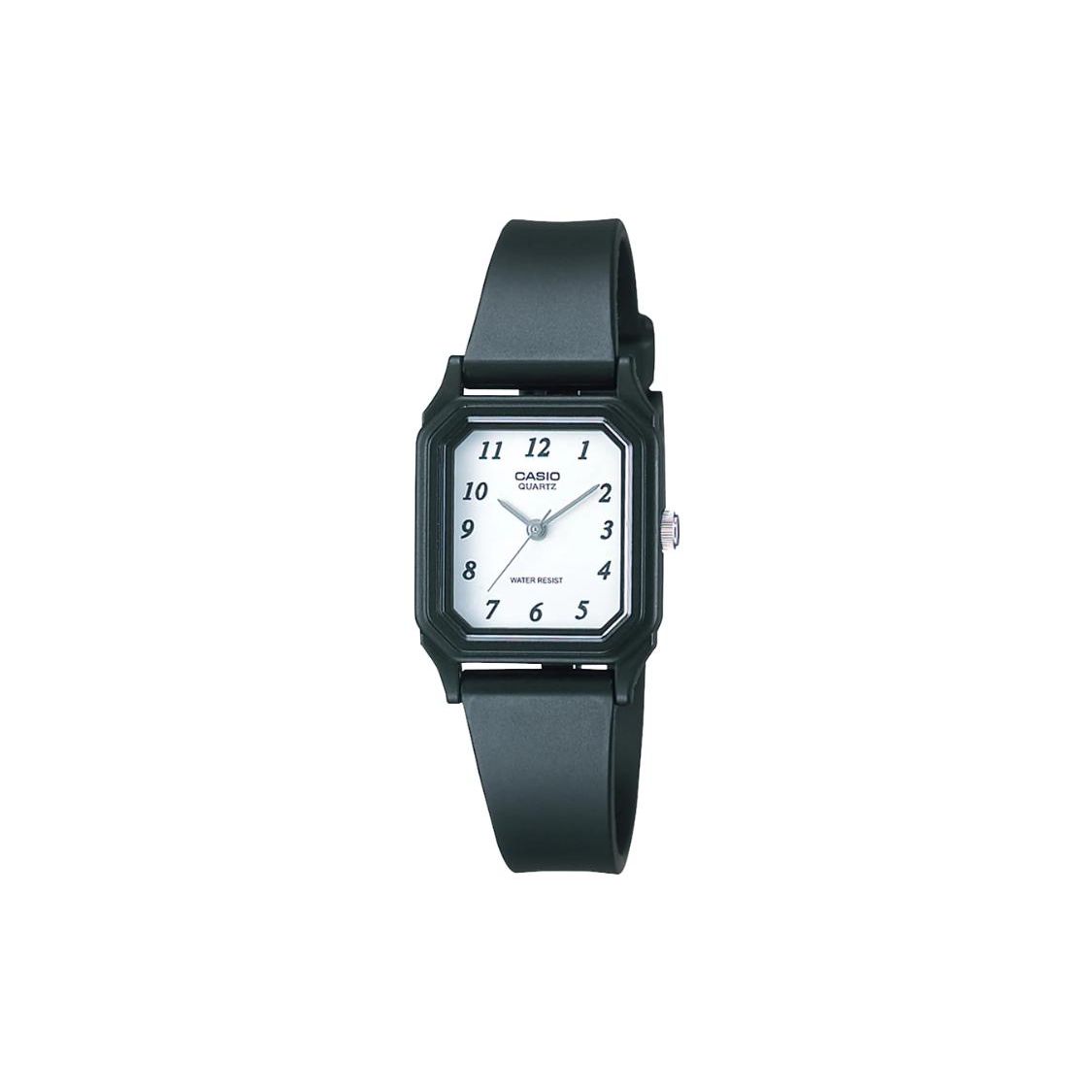 

Casio Standard Series Water Resistant Quartz Movement Resin Strap Watch Men watches White LQ-142-7BJH Black Watch Case