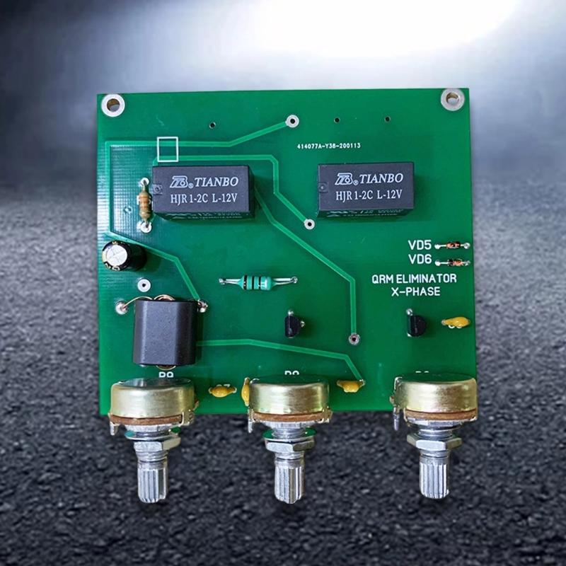 QRM Canceller Eliminator X-Phase 1-30 MHz HF Band PTT Control Finished Eliminator Board Diy Kit for Ham Radio
